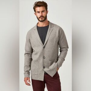 7 Diamonds Brighton Blazer grey Cardigan men’s size Large stitch fix Nwt
